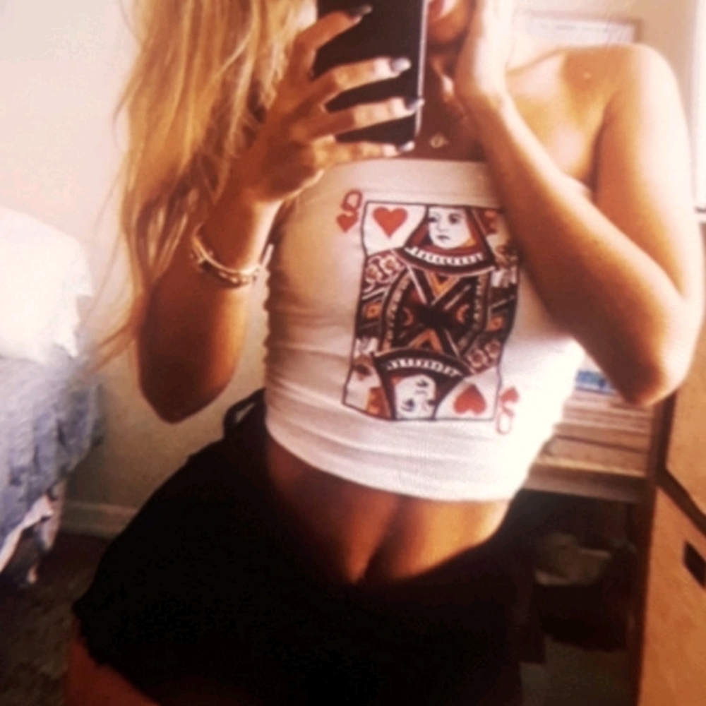 This graphic printed sexy Tube top